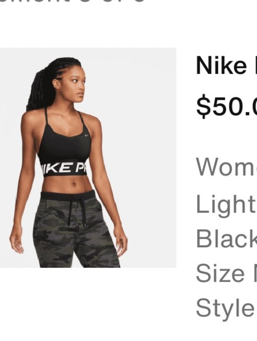 Nike Pro Indy Sportsbra M
